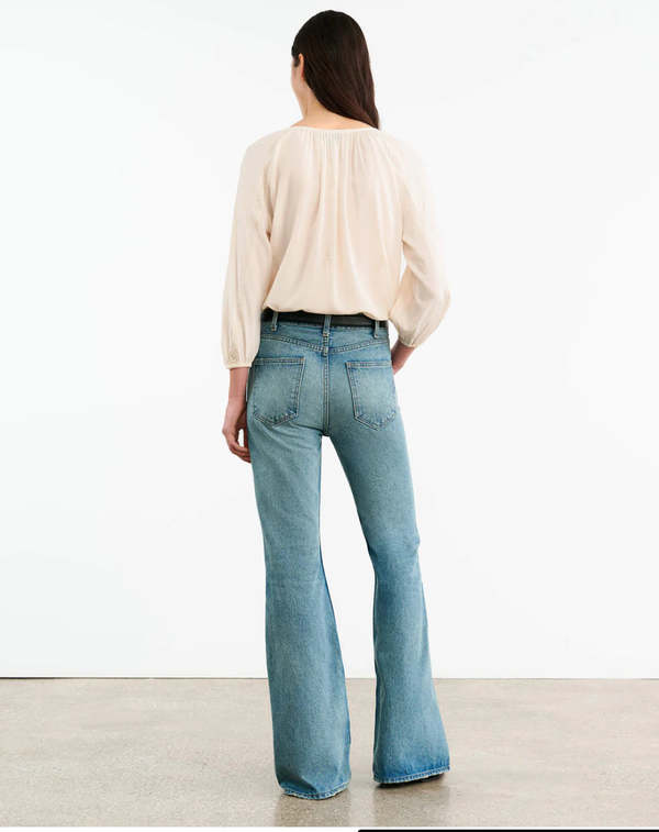 CRISTO SILK BLOUSE - IVORY