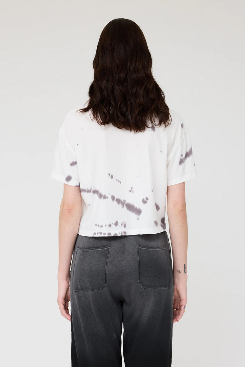 CLAUDIA TEE - BLACK TIE DYE