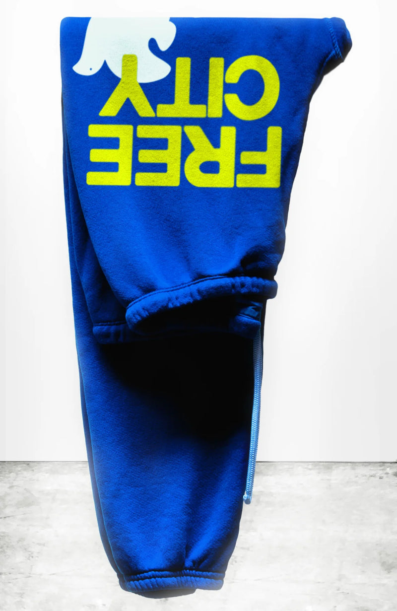 SUPERFLUFF LUX OG SWEATPANT - ELECTRIC BLUELIGHT