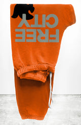 FREECITY LARGE SWEATPANT - ORANGE MACHINE