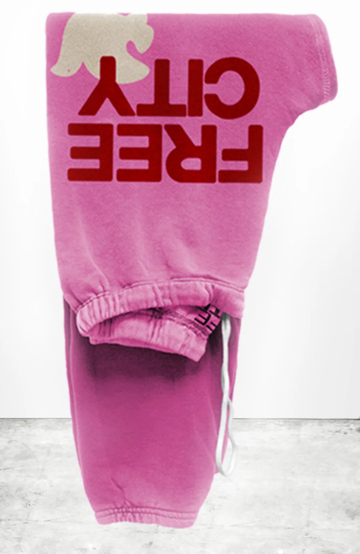 FREECITY LARGE SWEATPANT - PINKLIPS CHERRY