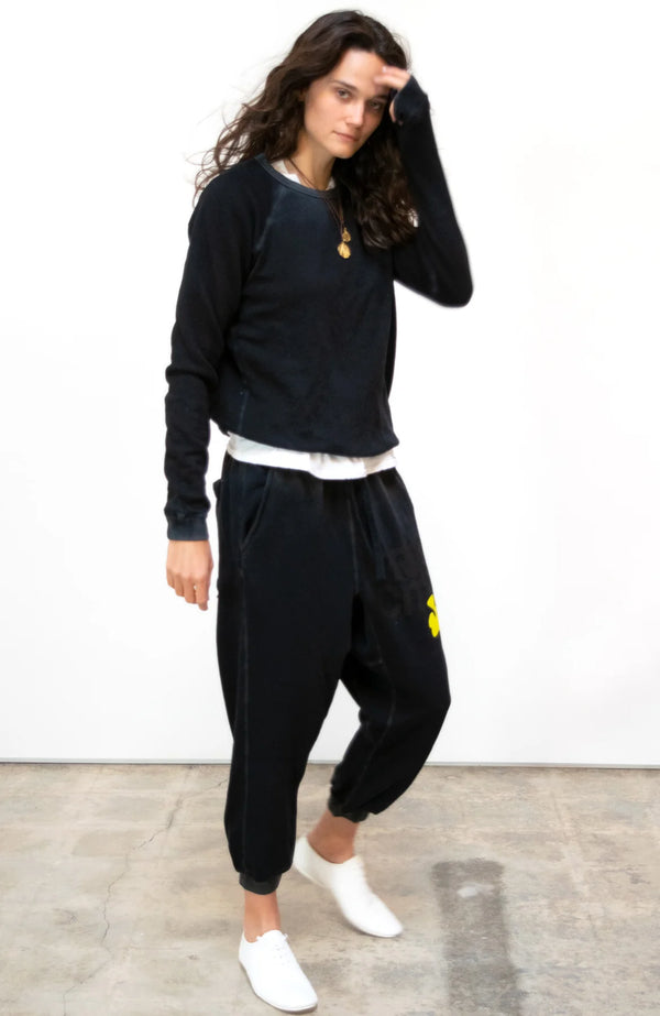 FREECITYLARGE SUNFADES POCKET SWEATPANT - SUPERBLACK