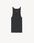 JENNIFER RIB TANK - JET BLACK