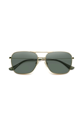 HOOPER SUNGLASSES - POLISHED GOLD/GREEN