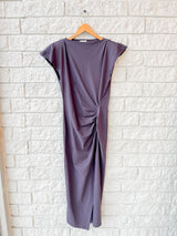 NADELA DRESS - DARK PLUM