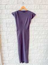 NADELA DRESS - DARK PLUM