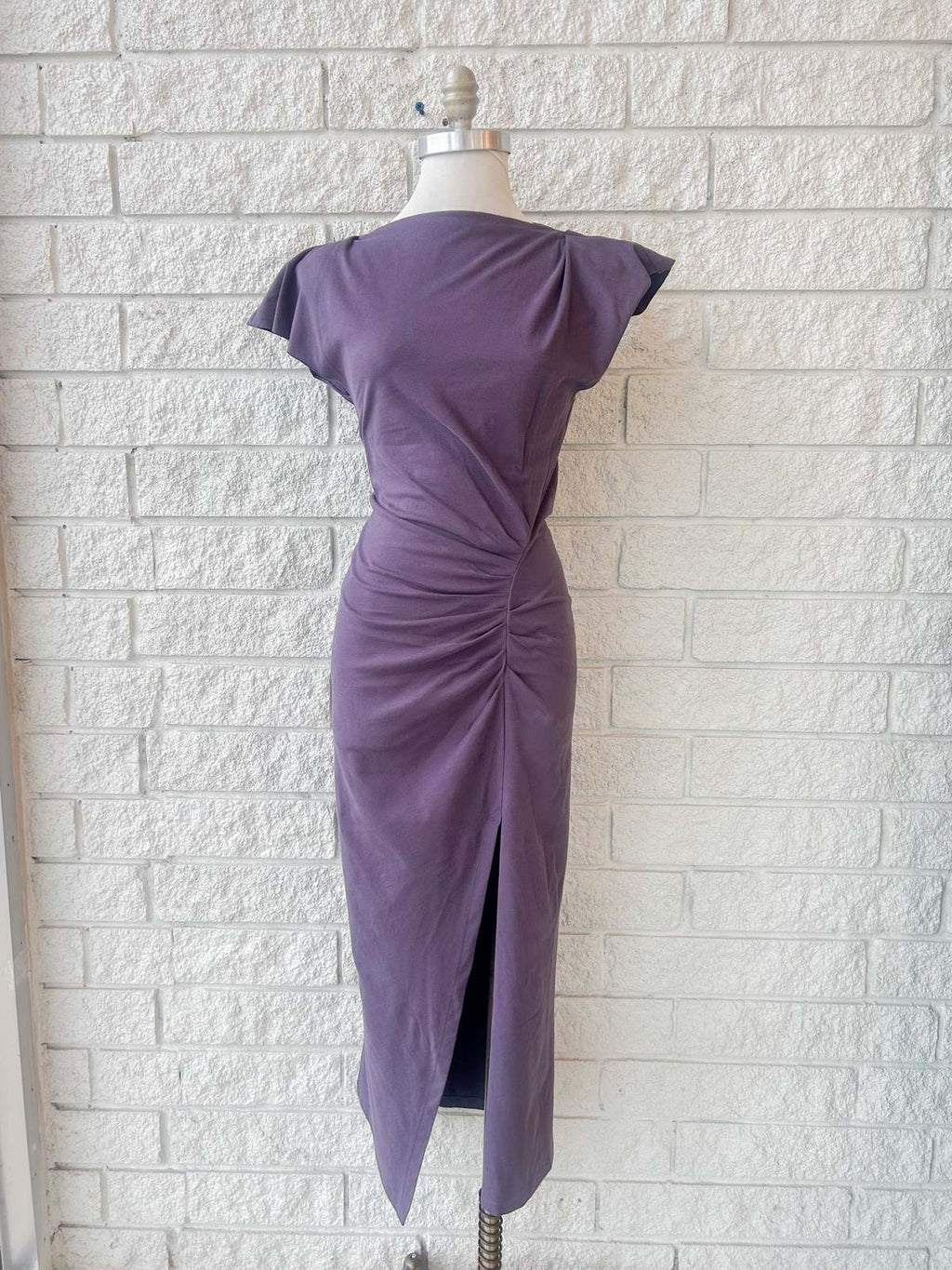 NADELA DRESS - DARK PLUM