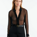 KRIS SILK SHIRT - BLACK