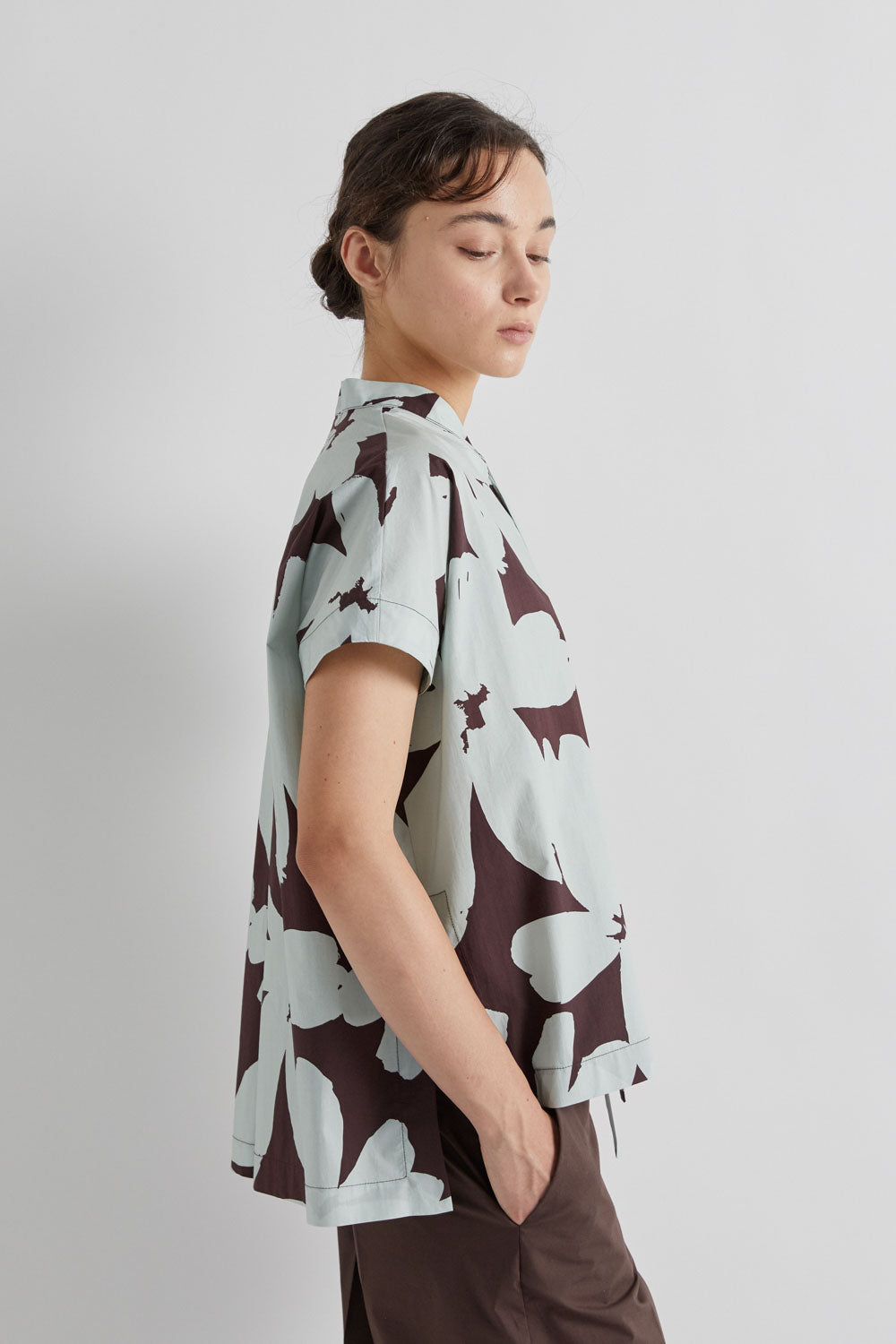 MINT FLORAL PRINT TOP