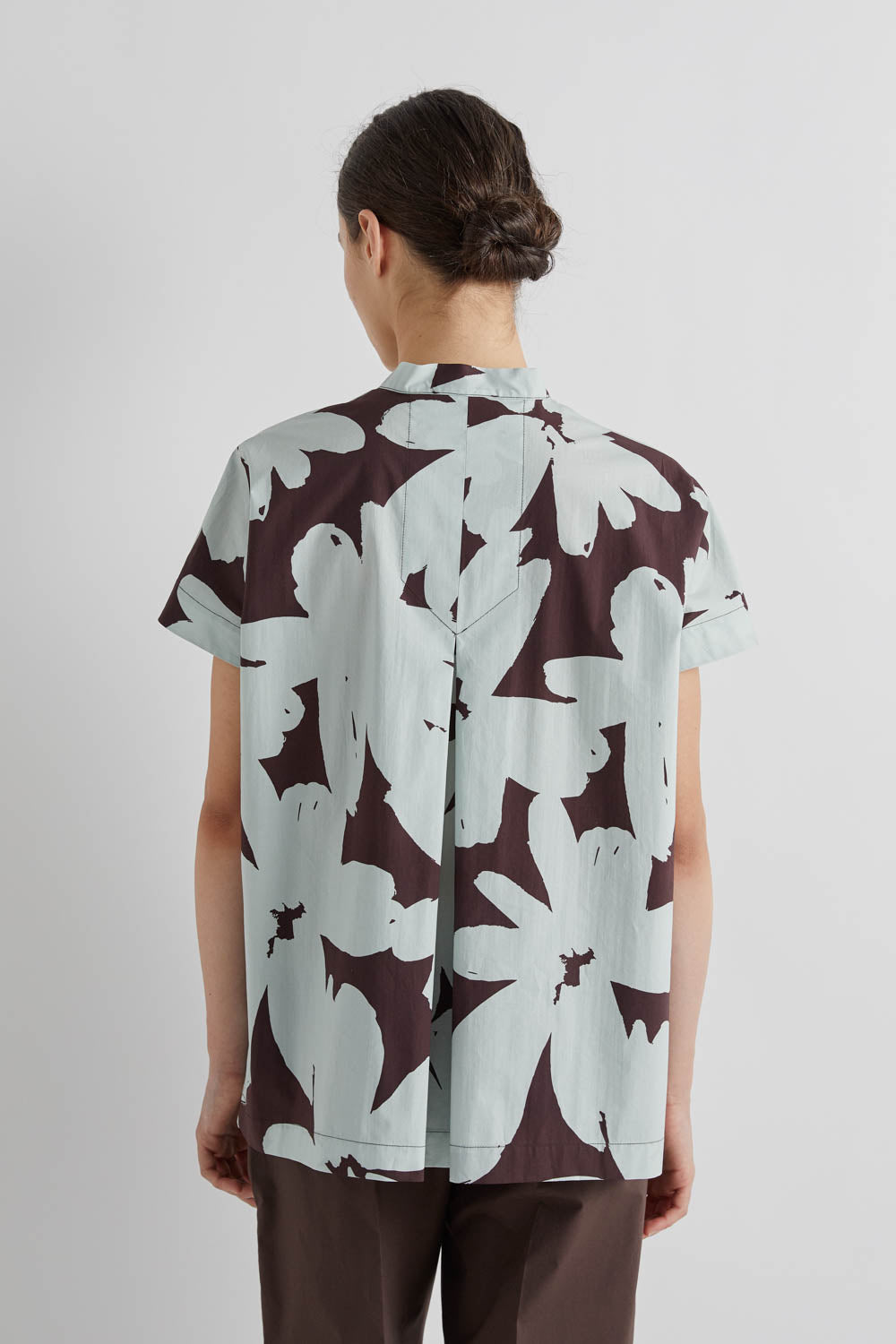 MINT FLORAL PRINT TOP