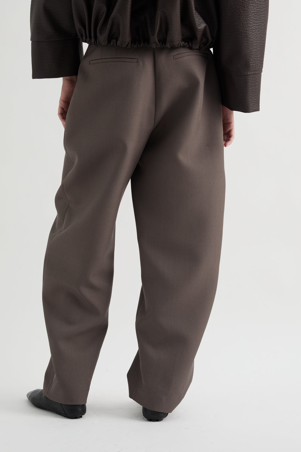 BOW LEG TROUSERS