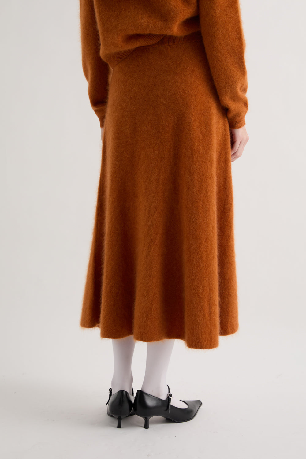 KNIT MIDI SKIRT