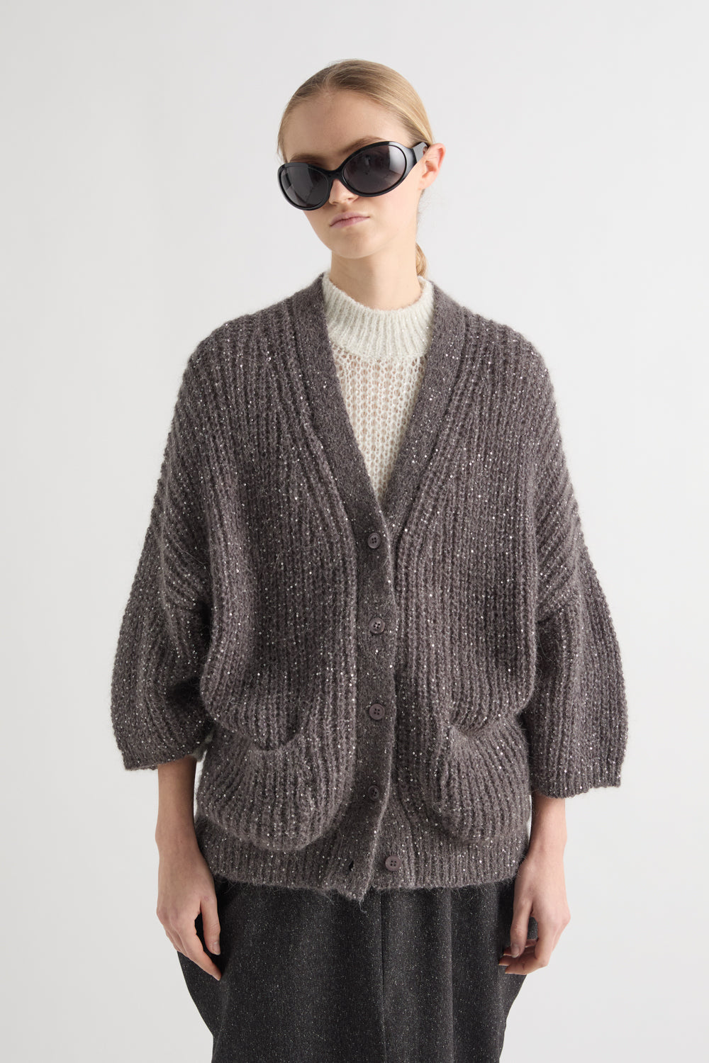 3/4 SLEEVE CARDIGAN