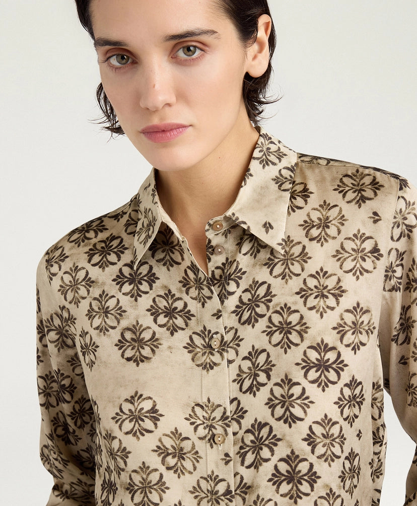 MEUDON SHIRT - AVORIO/NERO