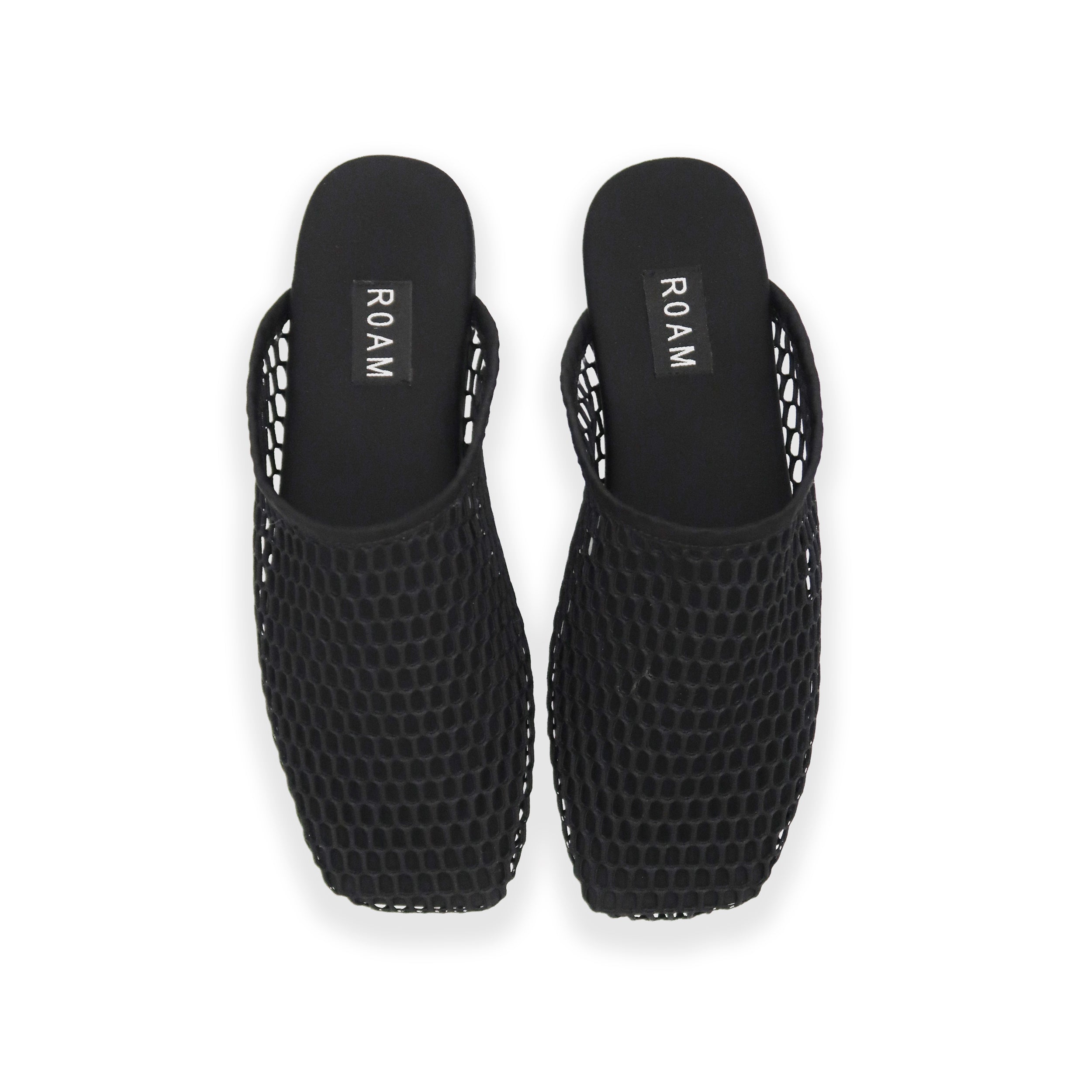 MESH BABOOSH MULE - BLACK