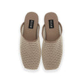 MESH BABOOSH MULE - CREAM