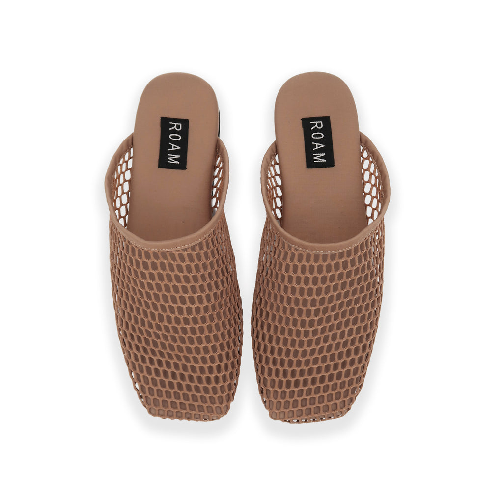 MESH BABOOSH MULE - NUDE