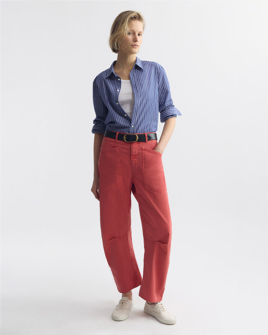 SHON PANT - VINTAGE FADED RED