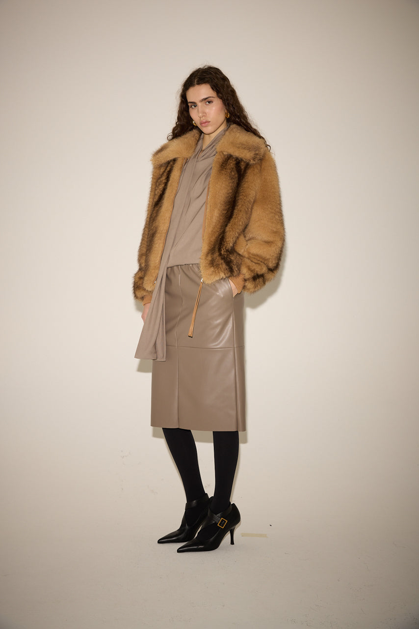 FAUX FUR FOX BOMBER