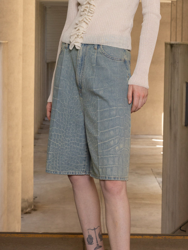 LASER DENIM SHORTS DREW