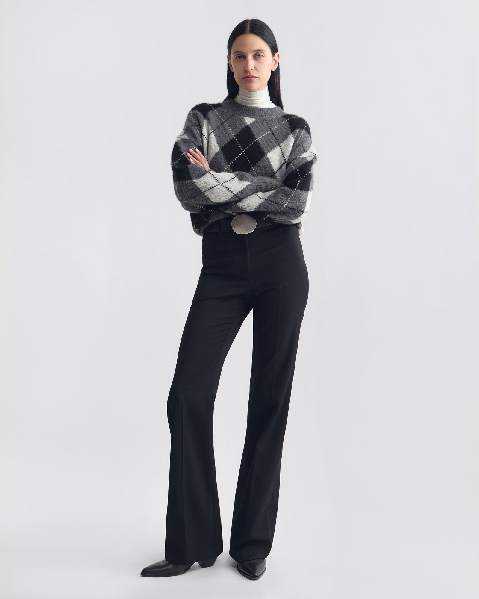 DONNIKA ARGYLE SWEATER