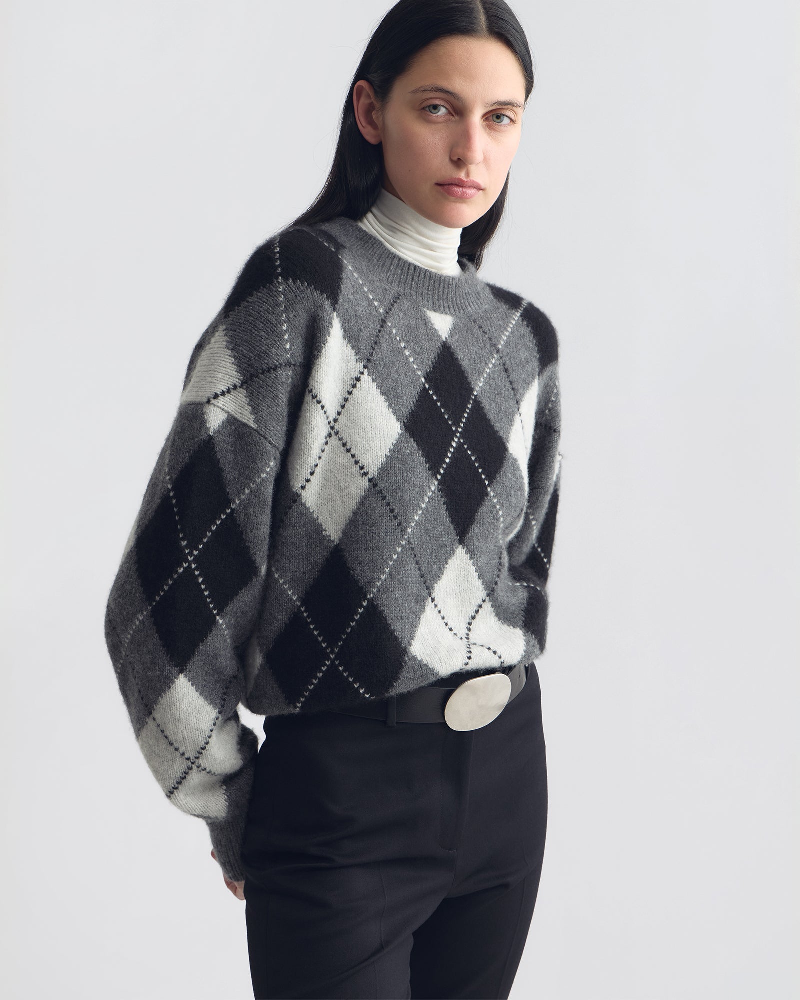 DONNIKA ARGYLE SWEATER