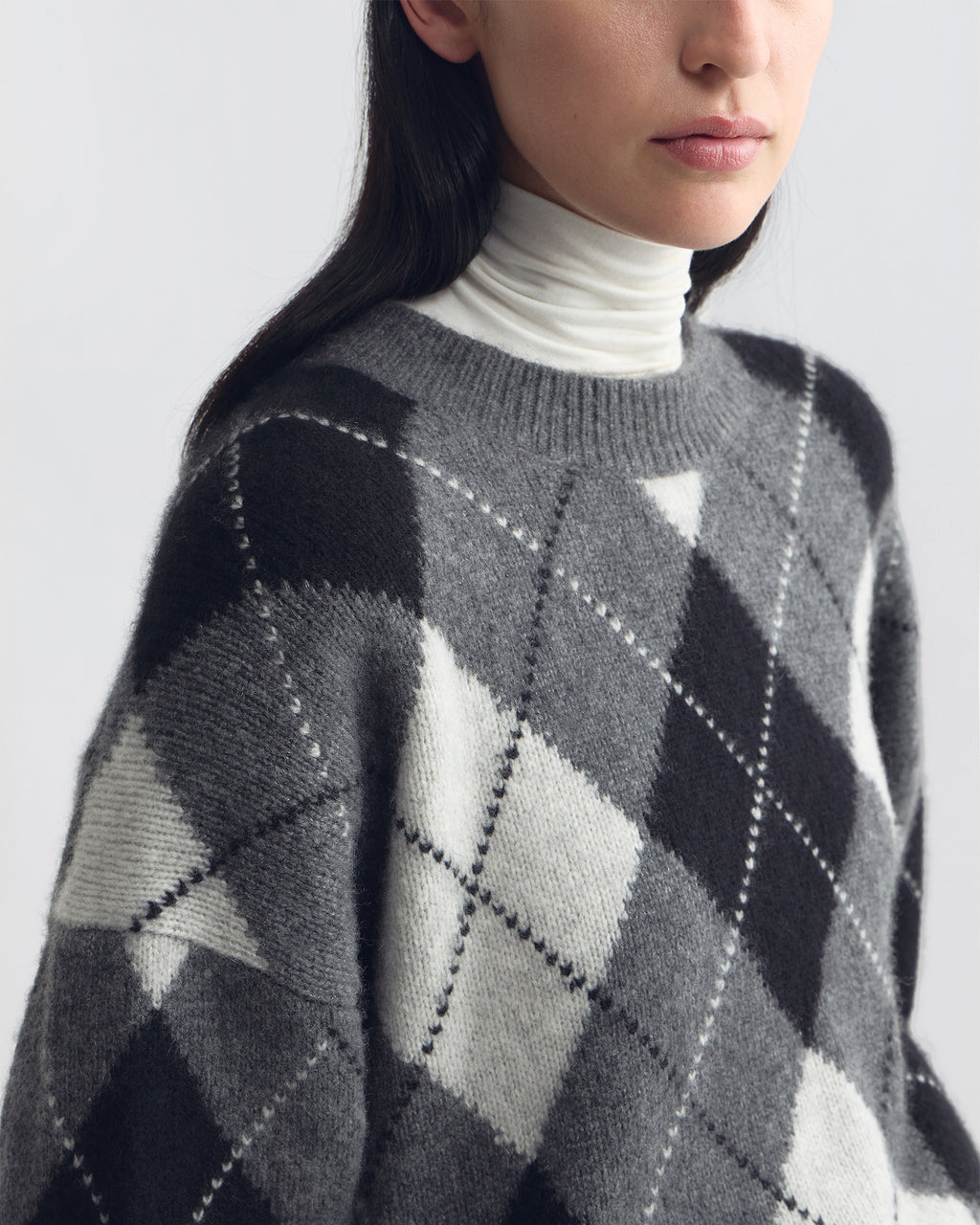 DONNIKA ARGYLE SWEATER