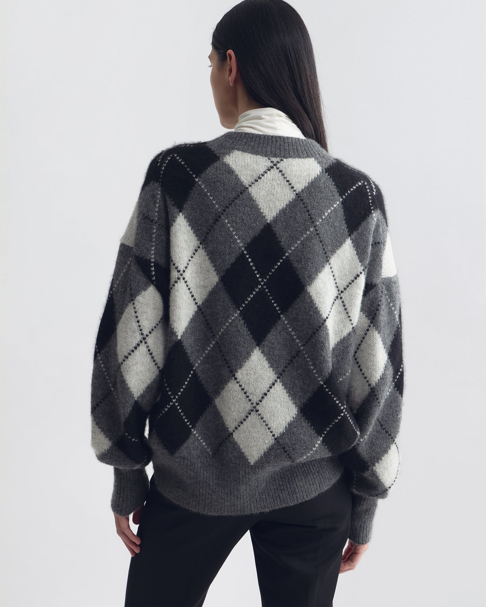 DONNIKA ARGYLE SWEATER