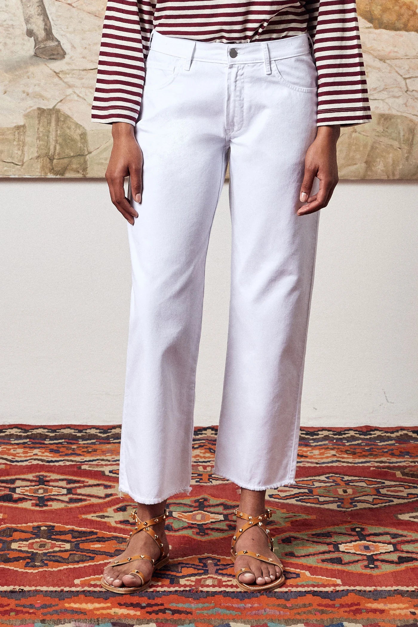 ALOSA PANTS - BIANCO