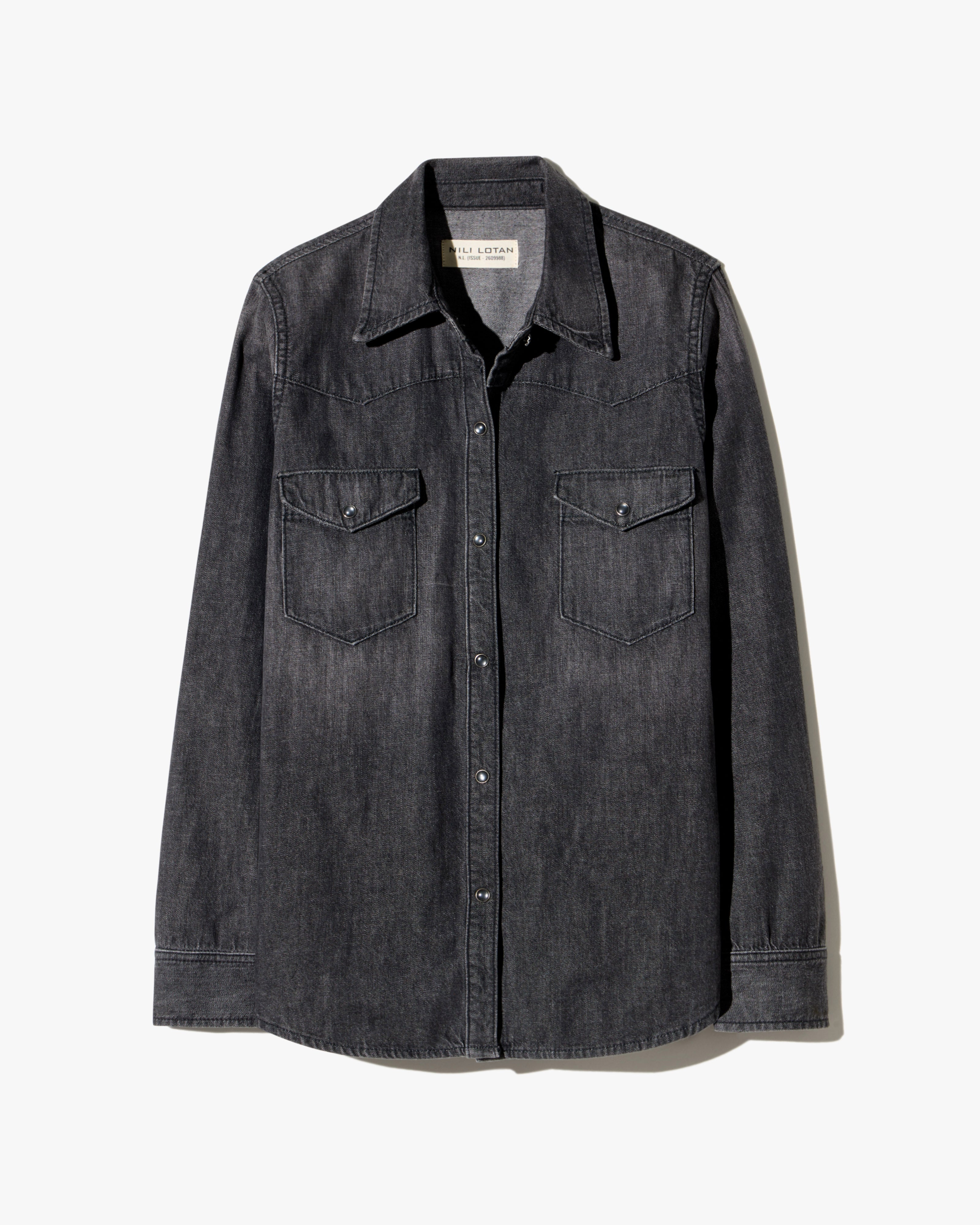 TRAVIS SHIRT - FADED BLACK