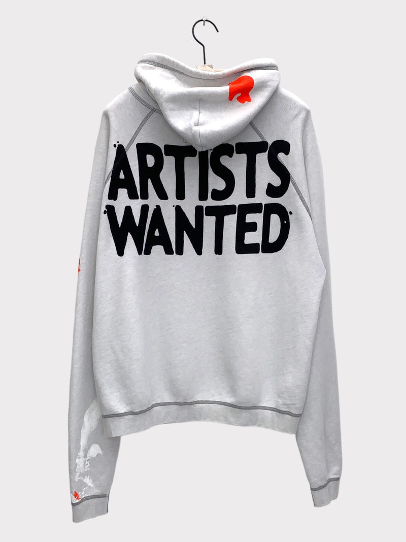 ARTISTWANTED PAINT 100% DIP BIG HOODIE YUMM - WHITEOUT DIP