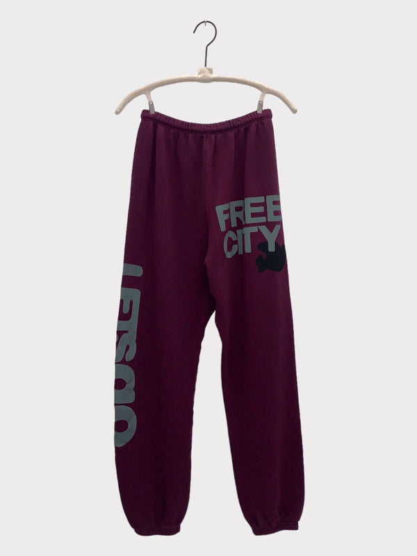 SUPERYUMM OG FREECITYLETSGO SWEATPANT - EGGPLANT