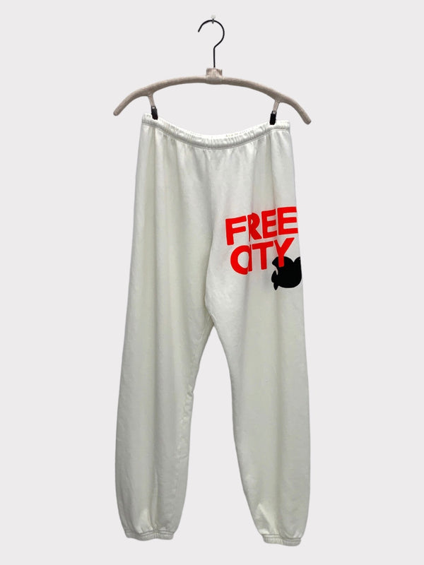 FREECITY LARGE SWEATPANT - CREAMY YUM