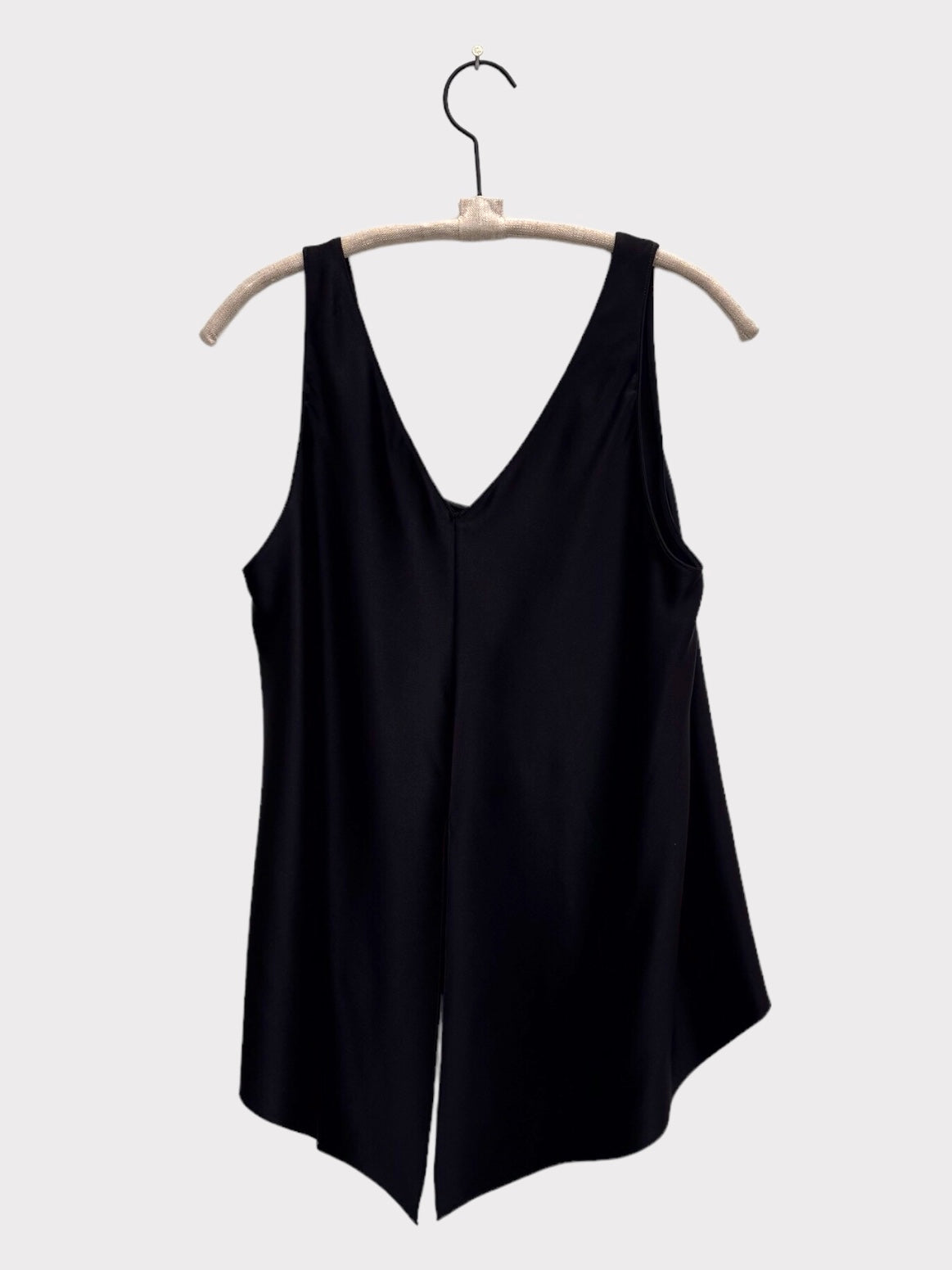 LOU ONE PIECE SCOOP NECK TANK - BLACK