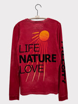 FREECITY LNLSUN LONGSLEEVE T - ARTYARD RED GLASS