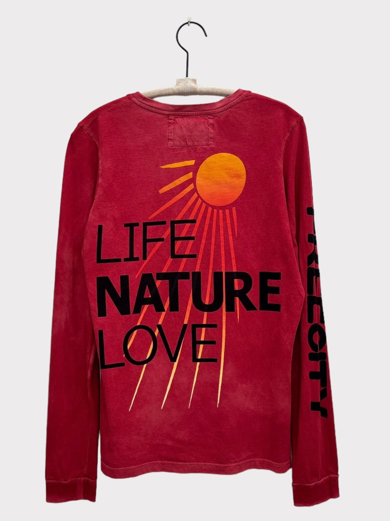 FREECITY LNLSUN LONGSLEEVE T - ARTYARD RED GLASS