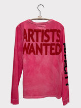 ARTISTWANTED SUPERVINTAGE LONGSLEEVE T - PINK PLANT