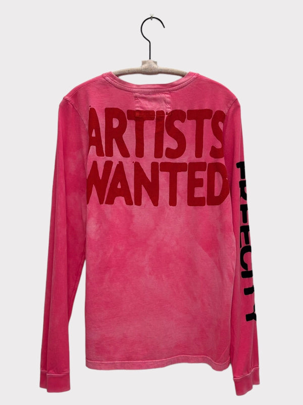 ARTISTWANTED SUPERVINTAGE LONGSLEEVE T - PINK PLANT