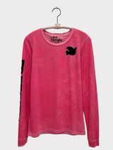 ARTISTWANTED SUPERVINTAGE LONGSLEEVE T - PINK PLANT
