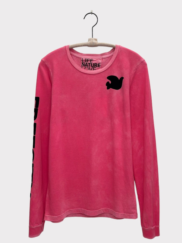 ARTISTWANTED SUPERVINTAGE LONGSLEEVE T - PINK PLANT