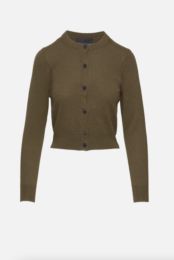 MARCH CARDIGAN - DARK MOSS