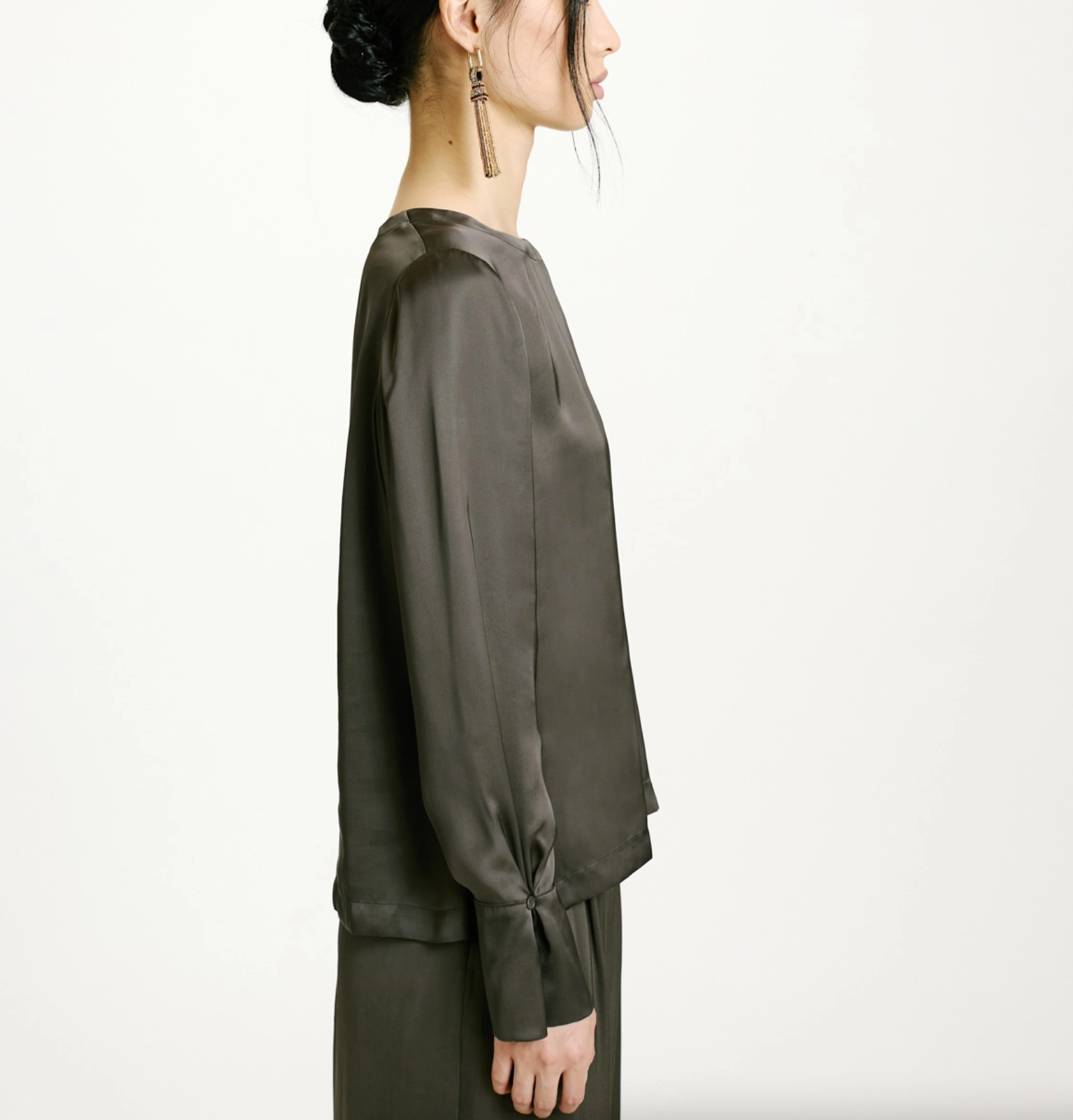 KENTA BLOUSE - VERDE MILITARE