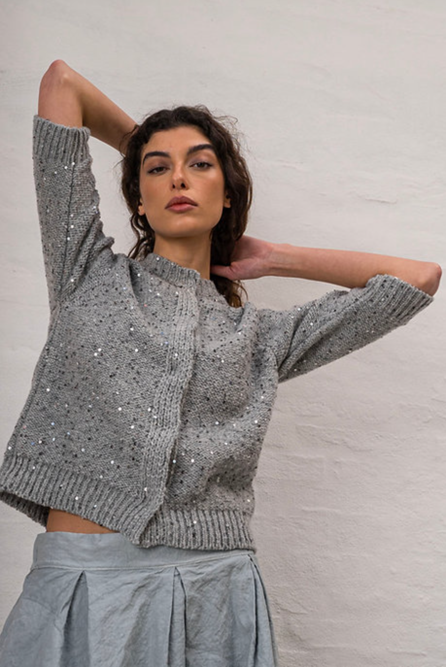 CARDIGAN - FW2480 - GREY