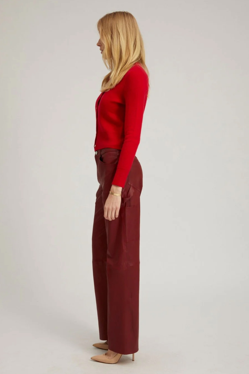 CARPENTER PANTS - CHERRY