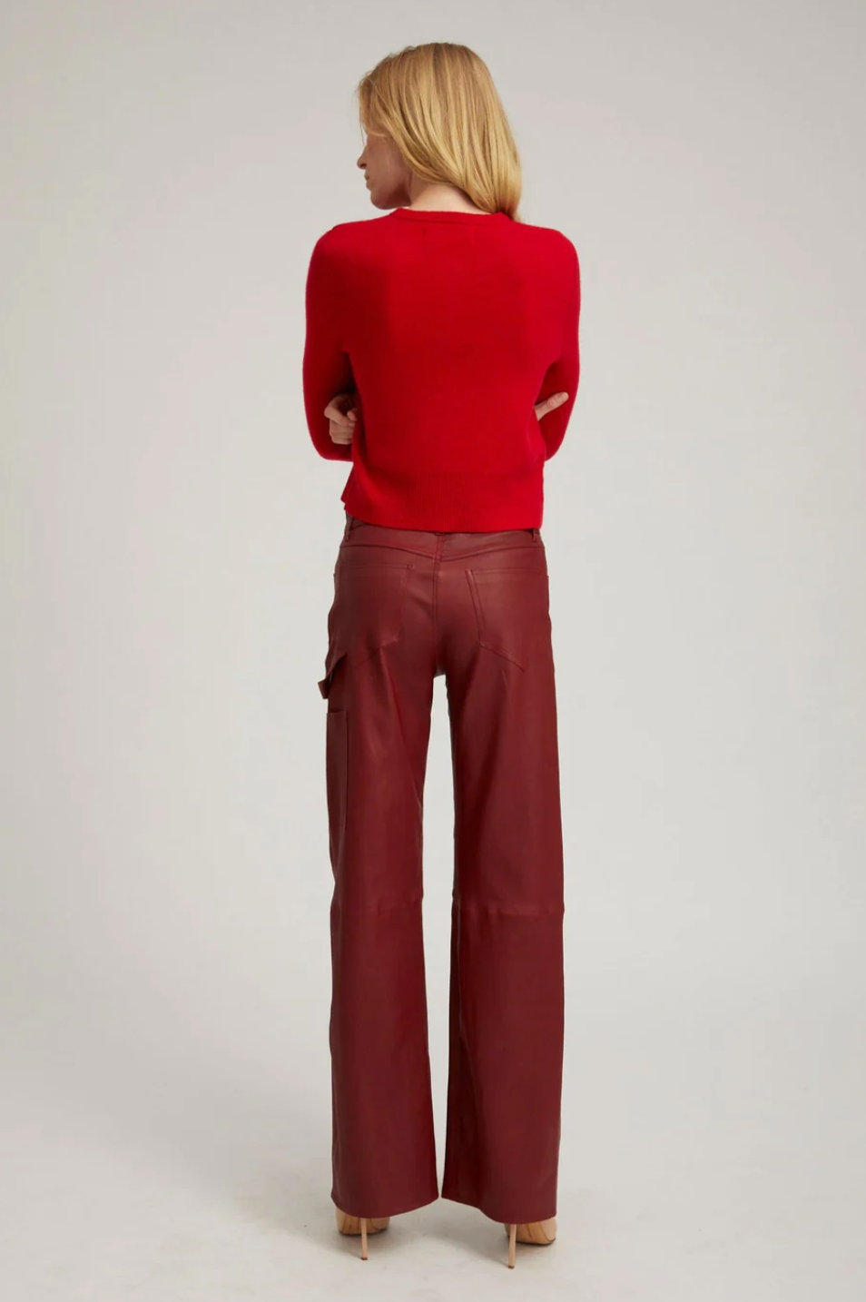 CARPENTER PANTS - CHERRY