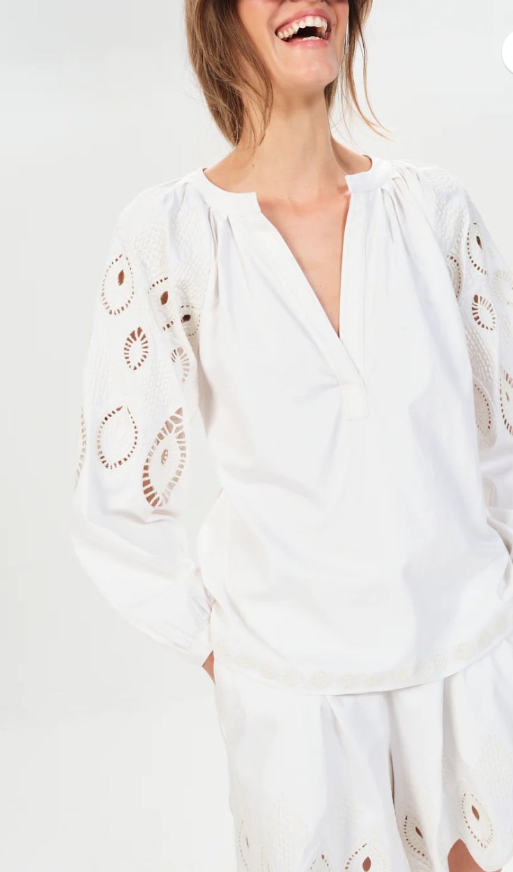 BALCARCE KIRAN SHIRT - ECRU