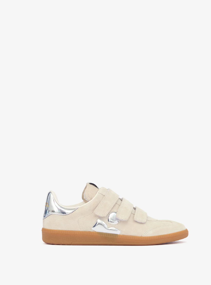 BETH SNEAKER - CHALK SILVER