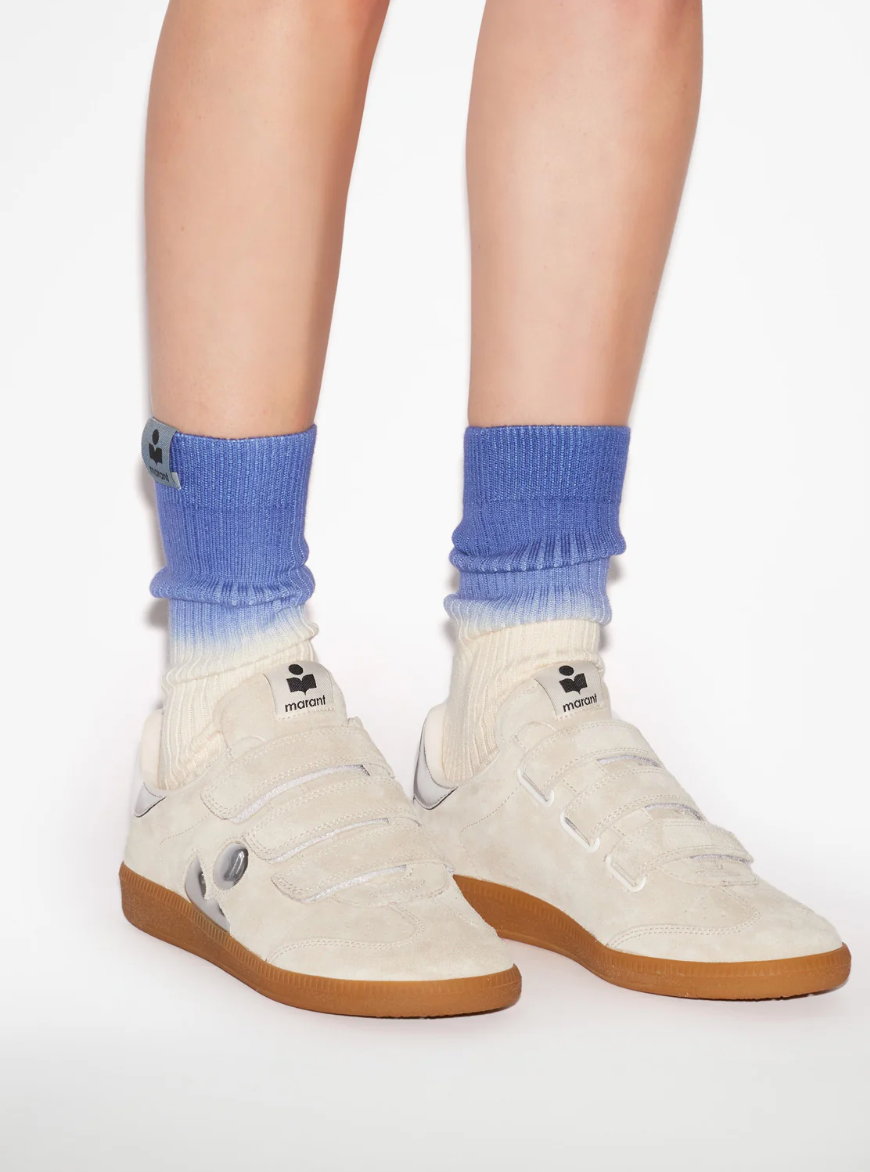 BETH SNEAKER - CHALK SILVER