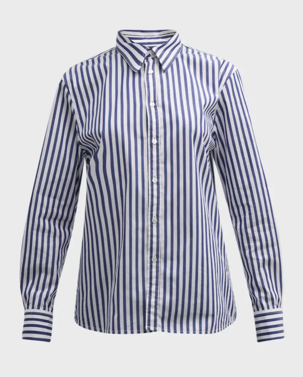 RAPHAEL CLASSIC SHIRT - DARK NAVY WHITE
