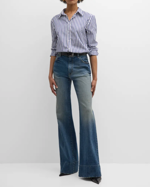 RAPHAEL CLASSIC SHIRT - DARK NAVY WHITE